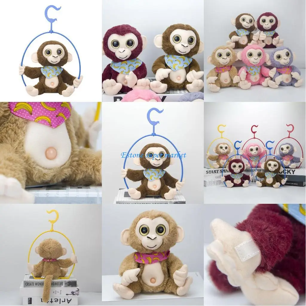 090B 電気ぬいぐるみ猿スピーキングリピートスイングダンス電子ぬいぐるみ