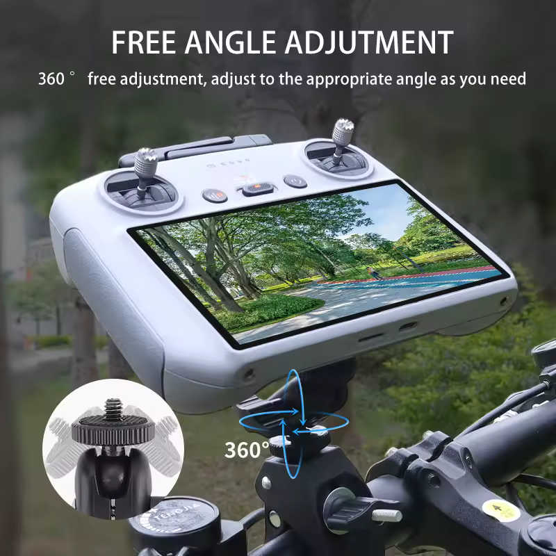 For DJI Flip/Mini 4/3Pro Air3/3S Mavic3Pro Drone Aluminum alloy Bicycle Bracket RC/RC2 Remote Control Bike Handlebar Clip Holder