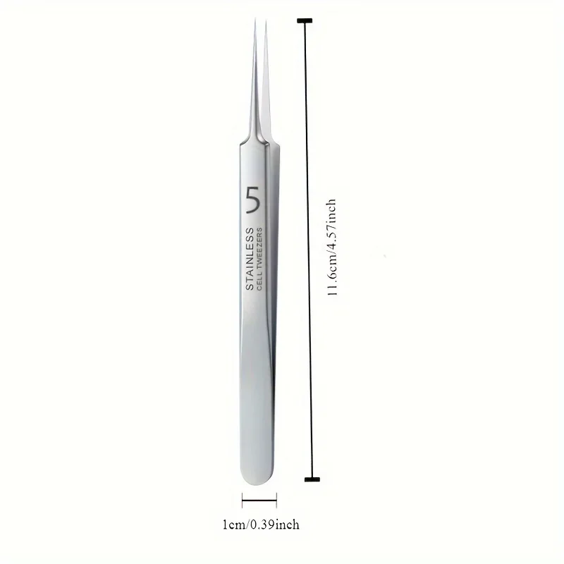 Blackhead Tweezers - Precision acne removal tool for facial whiteheads, acne, pimples - Stainless steel professional makeup tool - view 3