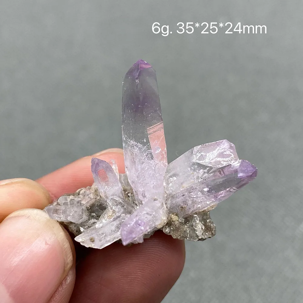 100% Natural Rare Mexico Cruz Double head crystal amethyst mineral specimen Quartz Crystal Cluster