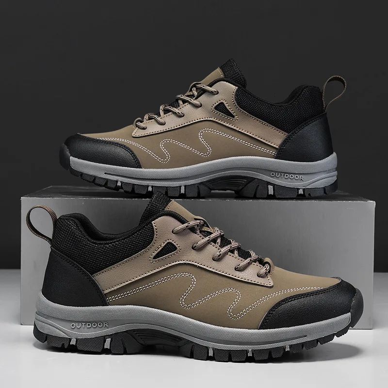 

Осенняя мужская обувь, дышащая мужская уличная походная обувь, водонепроницаемая, нескользящая, износостойкая походная обувь, мужская повседневная спортивная обувь