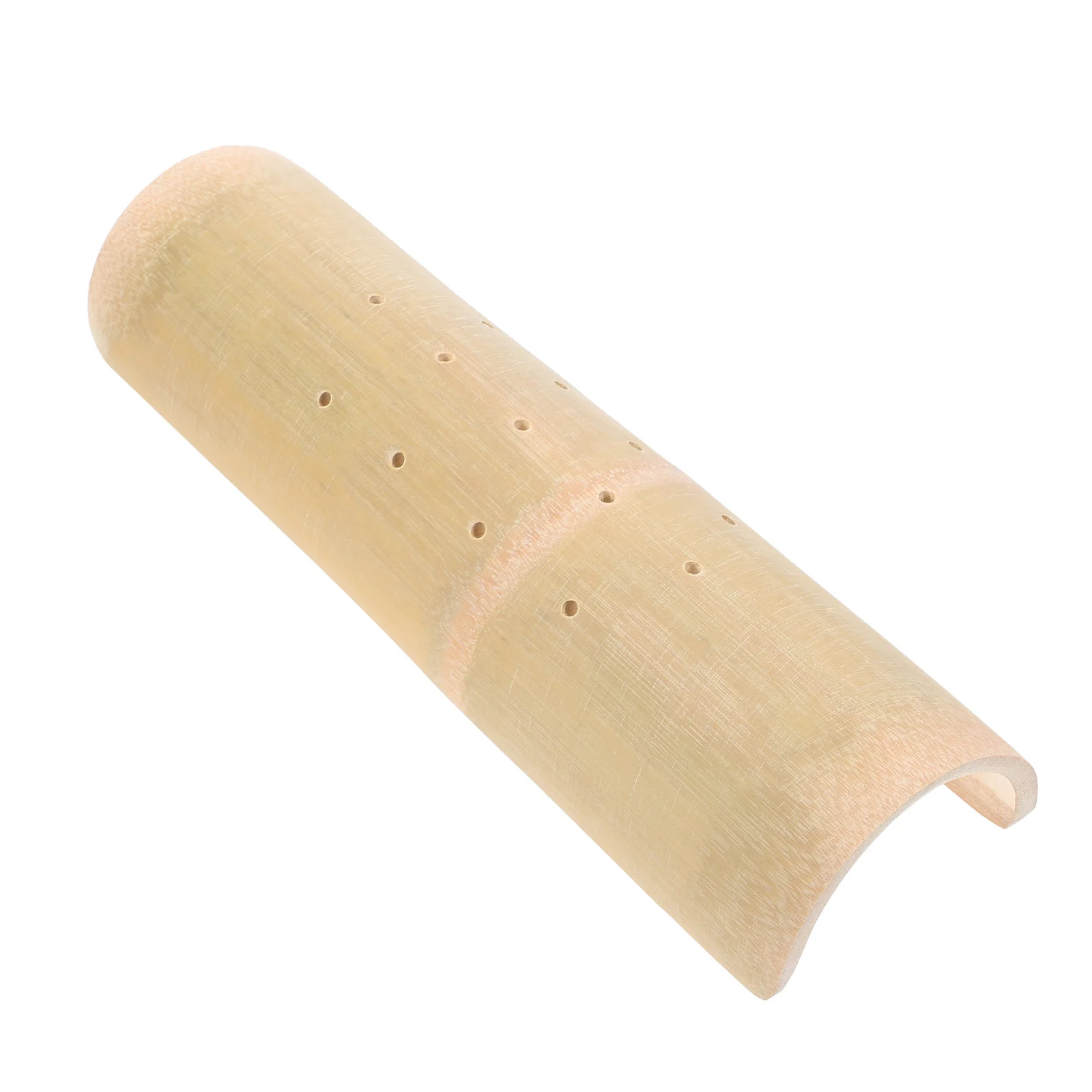 Bamboo Cervical shaped Neck Pillow 7cm Single Yellow Neck Support Bamboo Pillow Sleeping Pillows