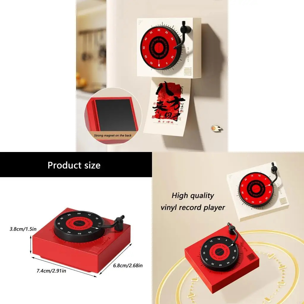 G92C Multifunctional Mechanical Timer with Secure Mounting Countdowns Device Suitable for Various Timing Needs
