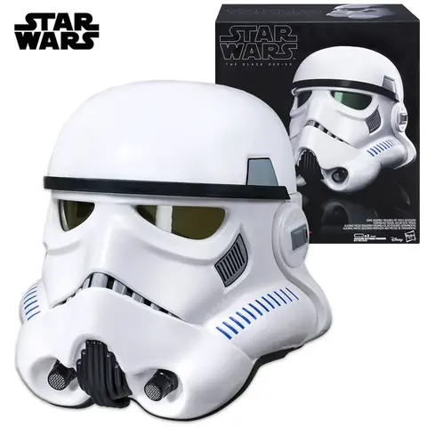 Hasbro Star Wars The Black Series Imperial Stormtrooper Electronic Voice Changer Helmet Halloween Helmet for Collector B7097