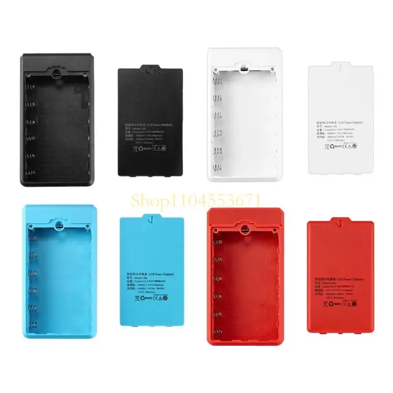Best Seller Removable 18650 Battery Holder Powerbank Case Supports Quick Charging Technology And LED Light for Travel Outdoor