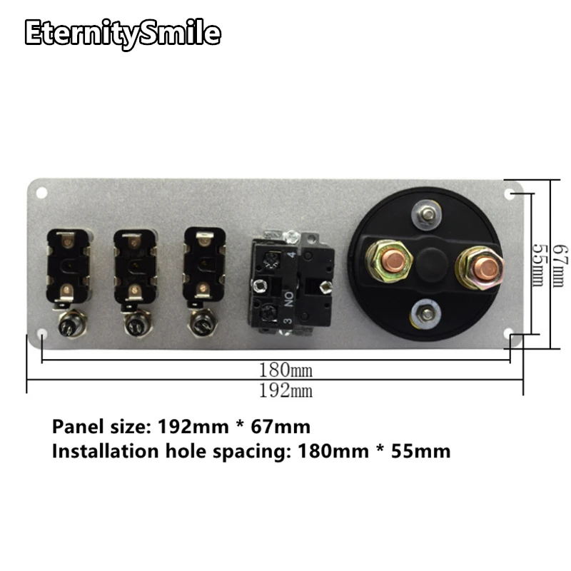 12V LED Racing Car Ignition Engine Start On/Off Push Switch Panel 5 In 1 Toggle Switches Safe Durable