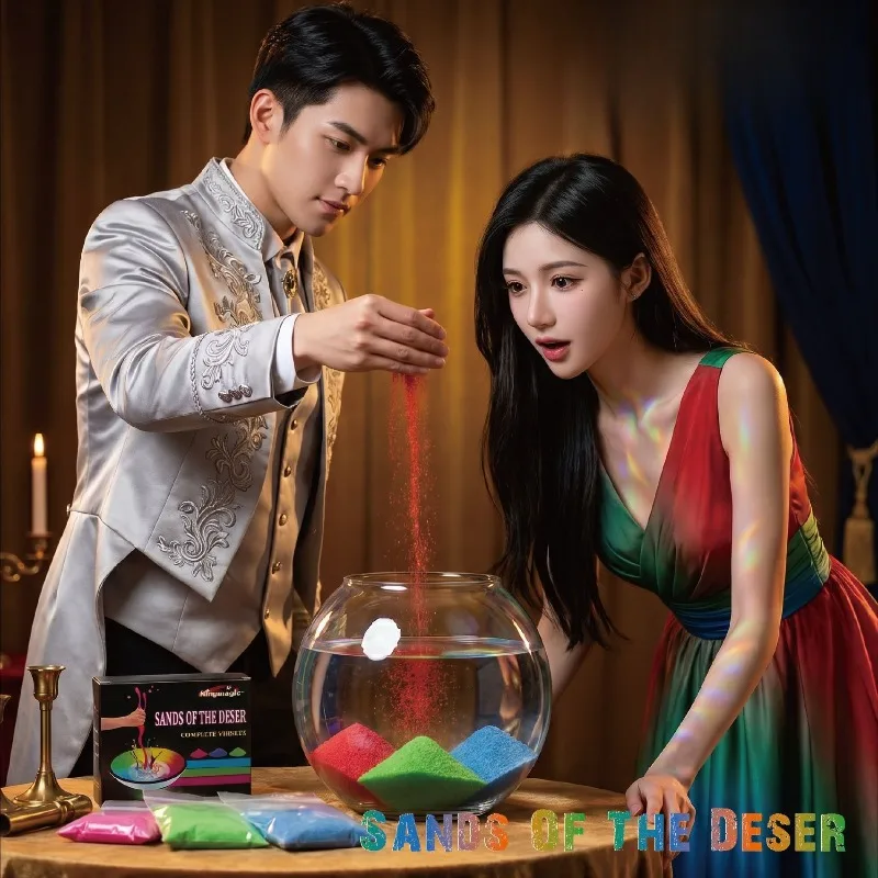 Sands Of The Desert Magic Trick Complete Set 450g, Close Up Mentalism Prop, Stage Magic Accessories for Professional Magicians
