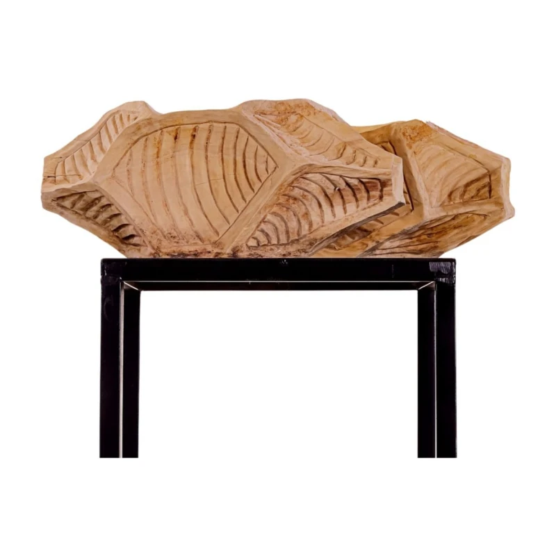 

Pure wood handmade artwork creative abstract wood ornament high-end home hotel commercial carving pendulum