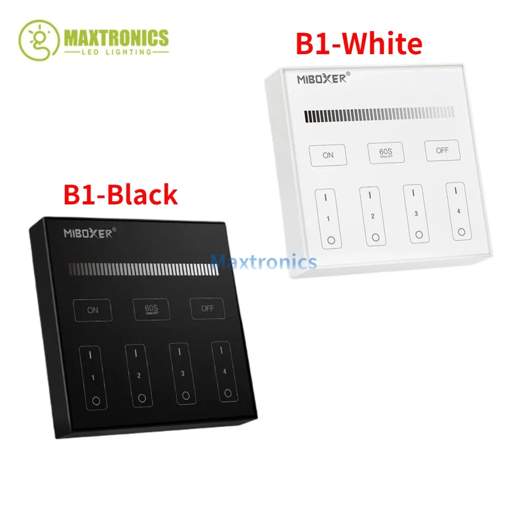 Miboxer B0 B1 B2 B3 B4 B8 2.4GHZ zdalny Panel dotykowy LED 4-strefowy/8-strefowy regulator ściemniania dla pojedynczy kolor/RGB + CCT/RGBW/lampa LED