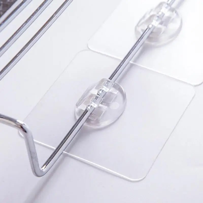Multifuncional Transparente Traceless Strong Hook, Creative Punching-free, Soap Box, Toalha Pendurada, Suporte De Armazenamento Do Banheiro
