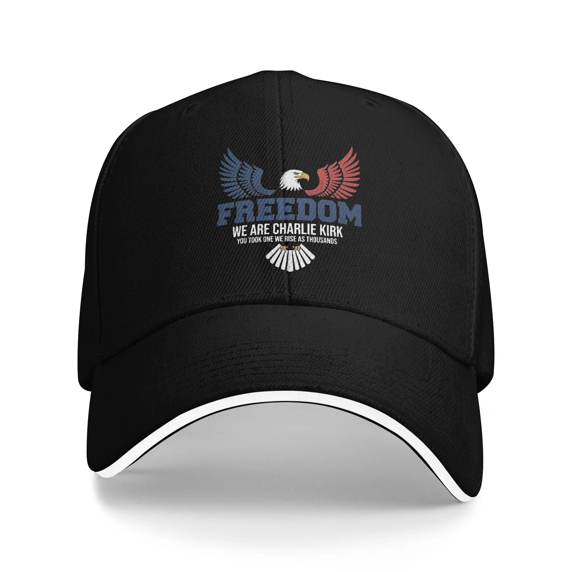 Freedom Charlie Kirk Baseball Cap Fashion  Sandwich Cap for Men Women Adjustable Dad Hat Sport