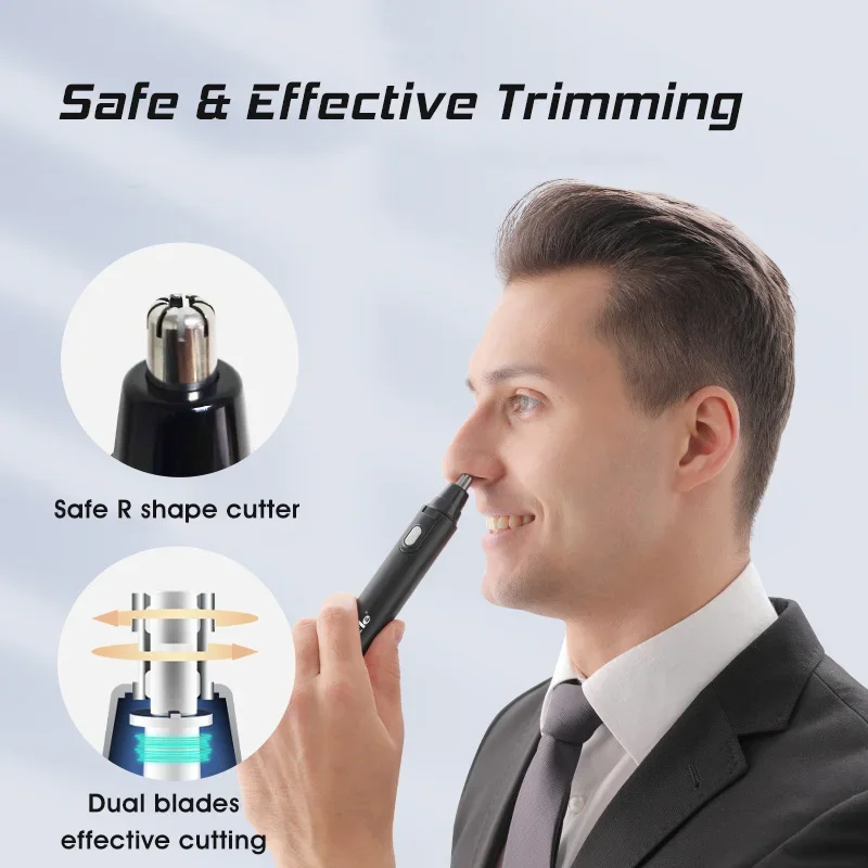 Portable Electric Nose Hair Trimmer USB Rechargeable Ear Shaper Eyebrows Hair Remover