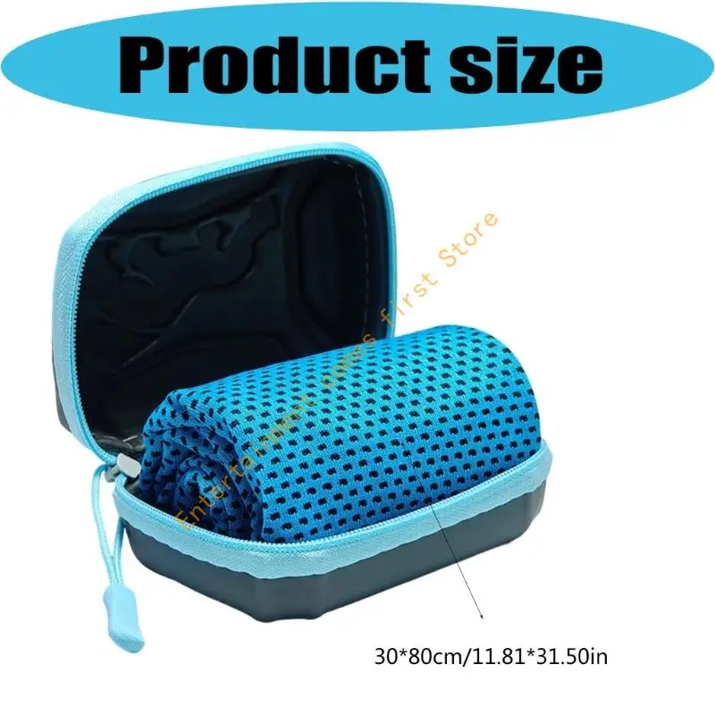 Hiking Sports Cooling Towel Set with 5 Towels and Carry Cases for Daily Training 55KD 6