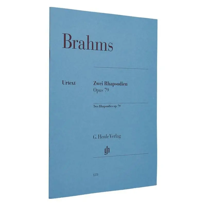 

HN1251 Brahms Two Rhapsodies Op 79 Eich Katrin G Henle Verlag 9790201812519 Книга
