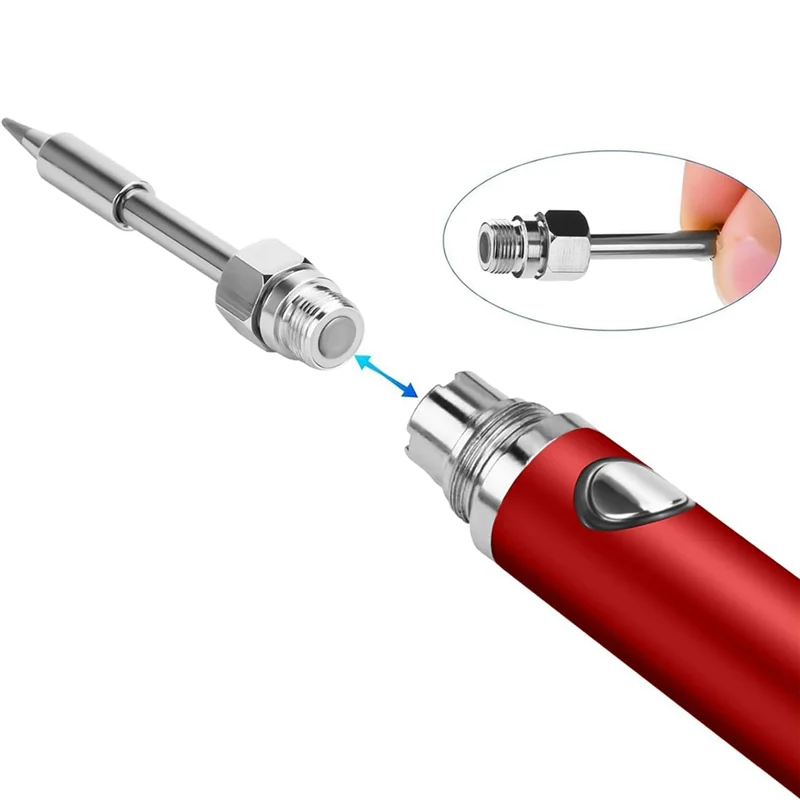 A44U ポータブルコードレスはんだごて小さな錫はんだ修理電子部品ツール温度調整可能