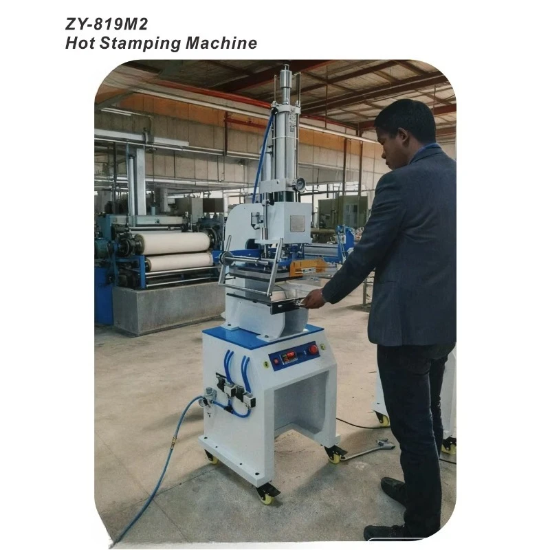 Pneumatic Digital Semi-Automatic Heat Press Machine with Electric Heating for Leather Bronzing Logo Embossing Hot Stamping