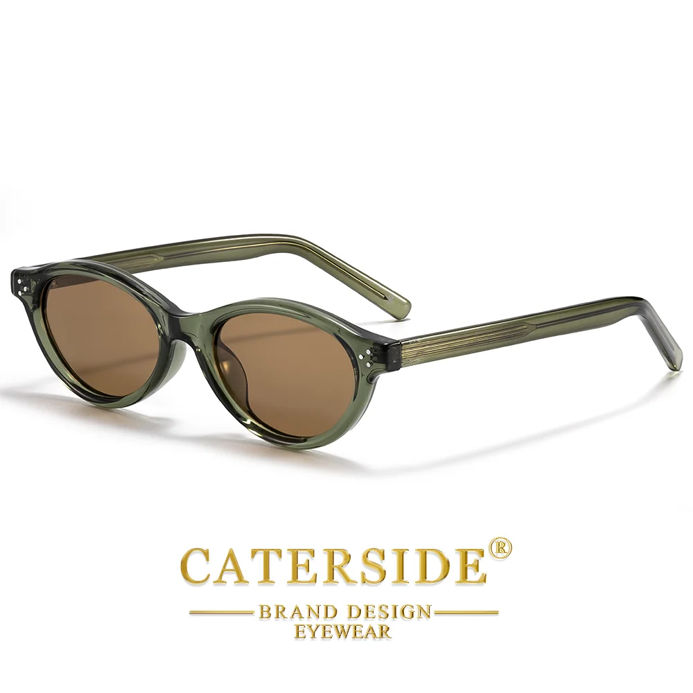 CATERSIDE Neue Modische Polarisierte Sonnenbrille für Herren, Tr-90 Ovale Sonnenbrille für Damen, Outdoor- und Reisebrille im Cat-Eye-Stil, UV400-Schutz – Detail 5
