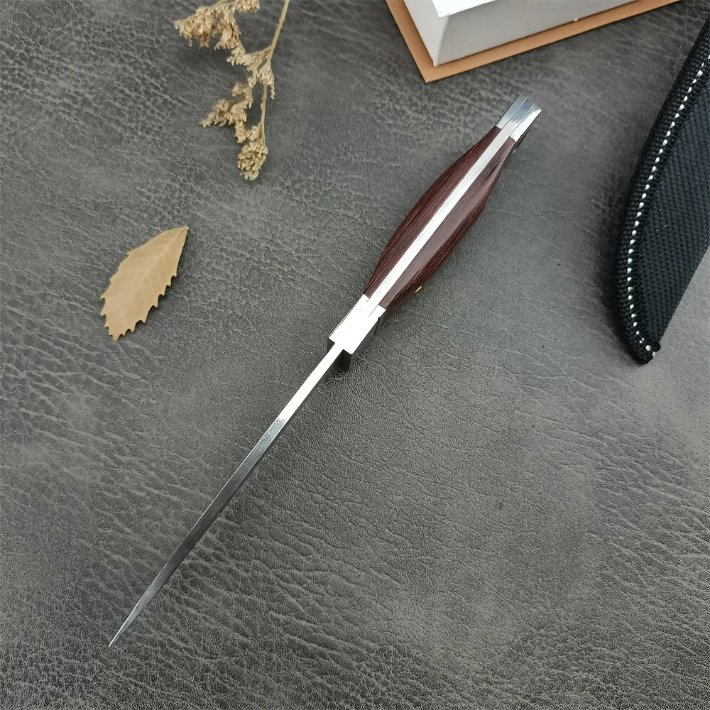 سكين بشفرة ثابتة بمقبض خشبي ، جودة عالية ، بقاء EDC ، التخييم ، المشي لمسافات طويلة ، الصيد ، هدية أداة القطع ، في الهواء الطلق ، 5Cr13Mov ، K90 #4