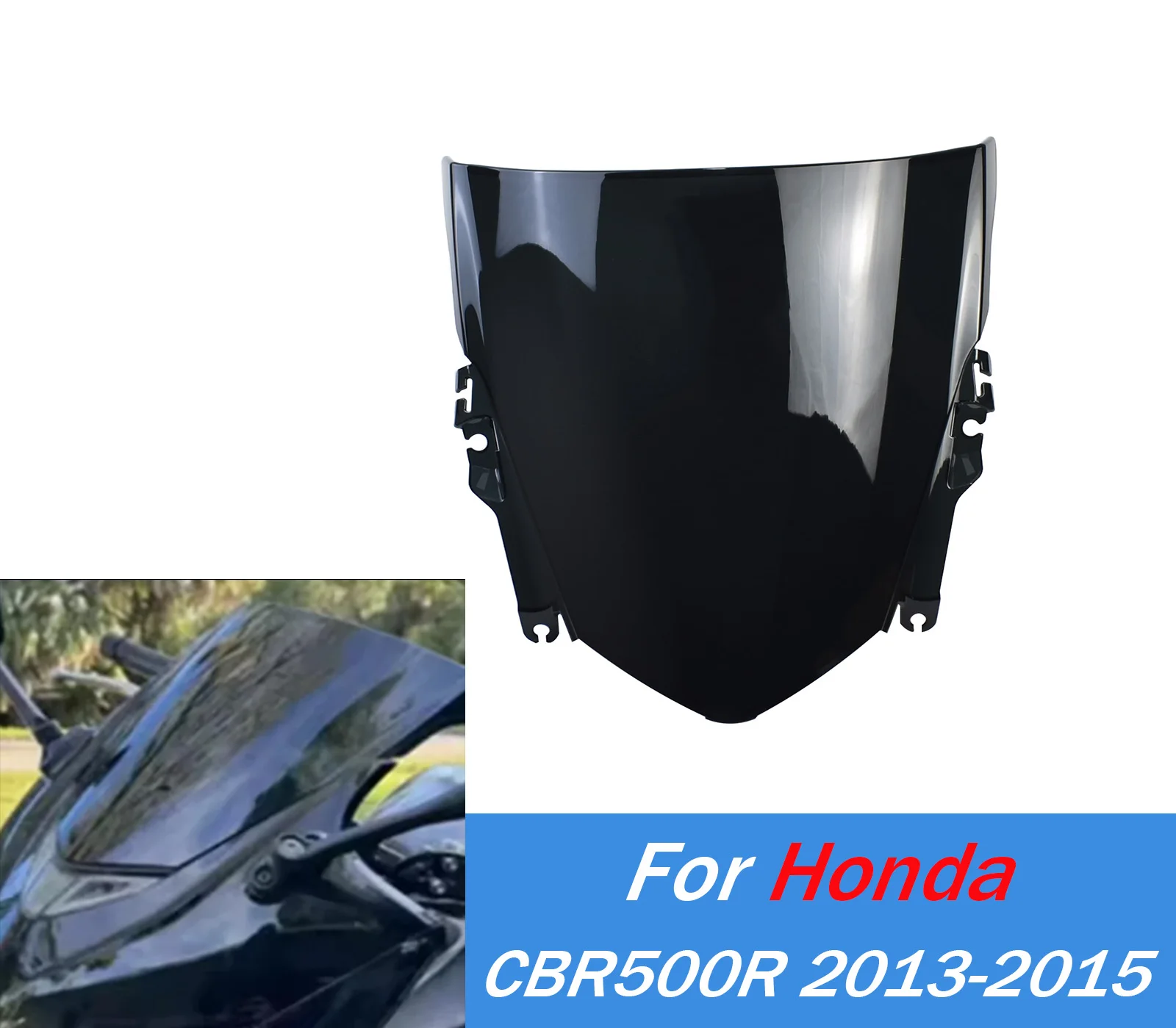 

For CBR500R Windshield Windscreen Wind Deflector Air Screen Shield For Honda CBR 500R 2013 2014 2015 Motorcycle Accessories