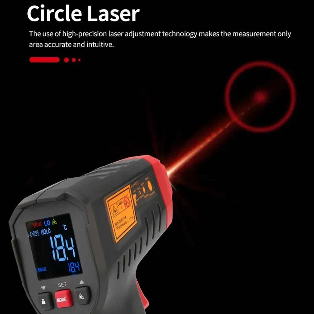 UNI-T UT306S UT306C Digital Thermometer Laser Non Contact Household Industrial Temperature Gun Professional Temperature Meter