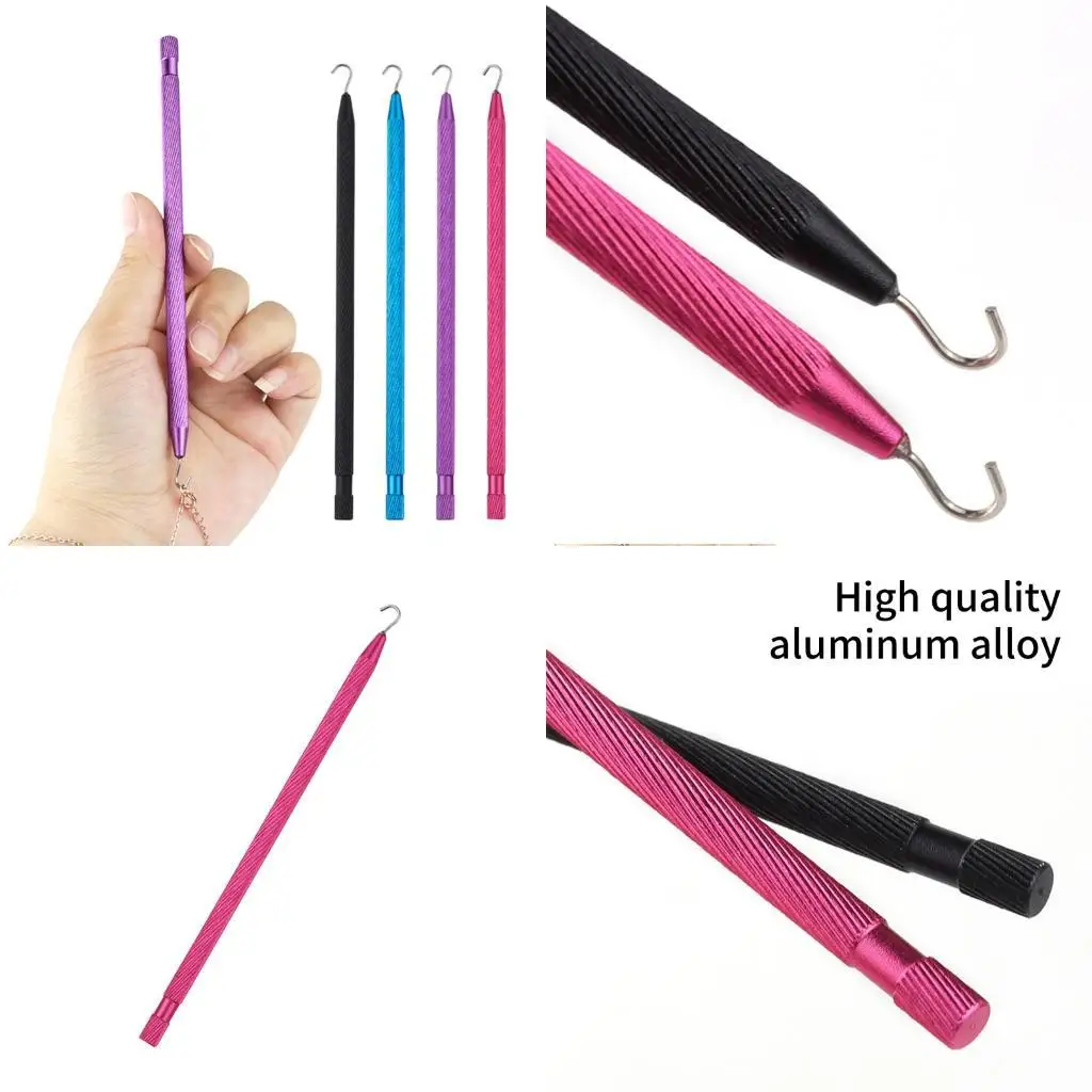 

Y1UD Aluminum Bracelet Tool Retractable Jewelry Plier Hand Bracelet Helper Single Hand Bracelet Fastening Jewelry Assistant