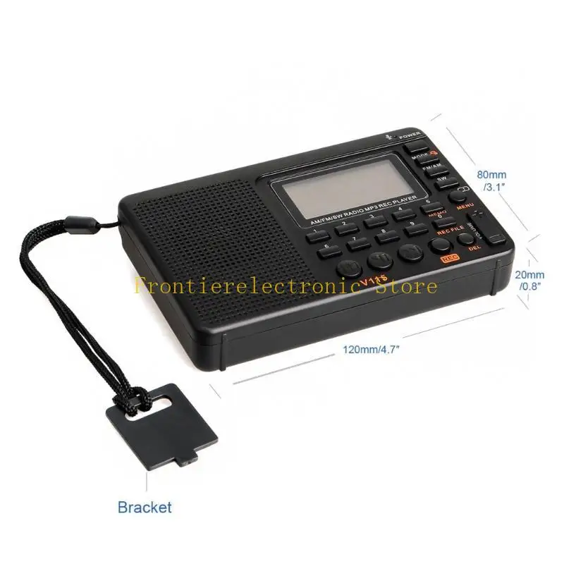 G8DB متعدد الاستخدامات V115 Radio Digital Radio Players/Recorder Full Bands Consempion رائعة للبث المحلي لتسجيل المقابلات
