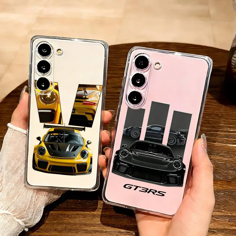 

TOP GT3-RS Sport-Cars Phone Case For SamsungA10 A12 A31 A40 A70 Transparent Cover Case