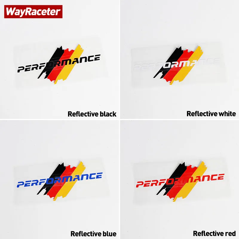 Reflective German Stripes Vinyl Sticker For Volkswagen VW Performance Golf Polo Jetta Scirocco Passat Tiguan Beetle Transporter