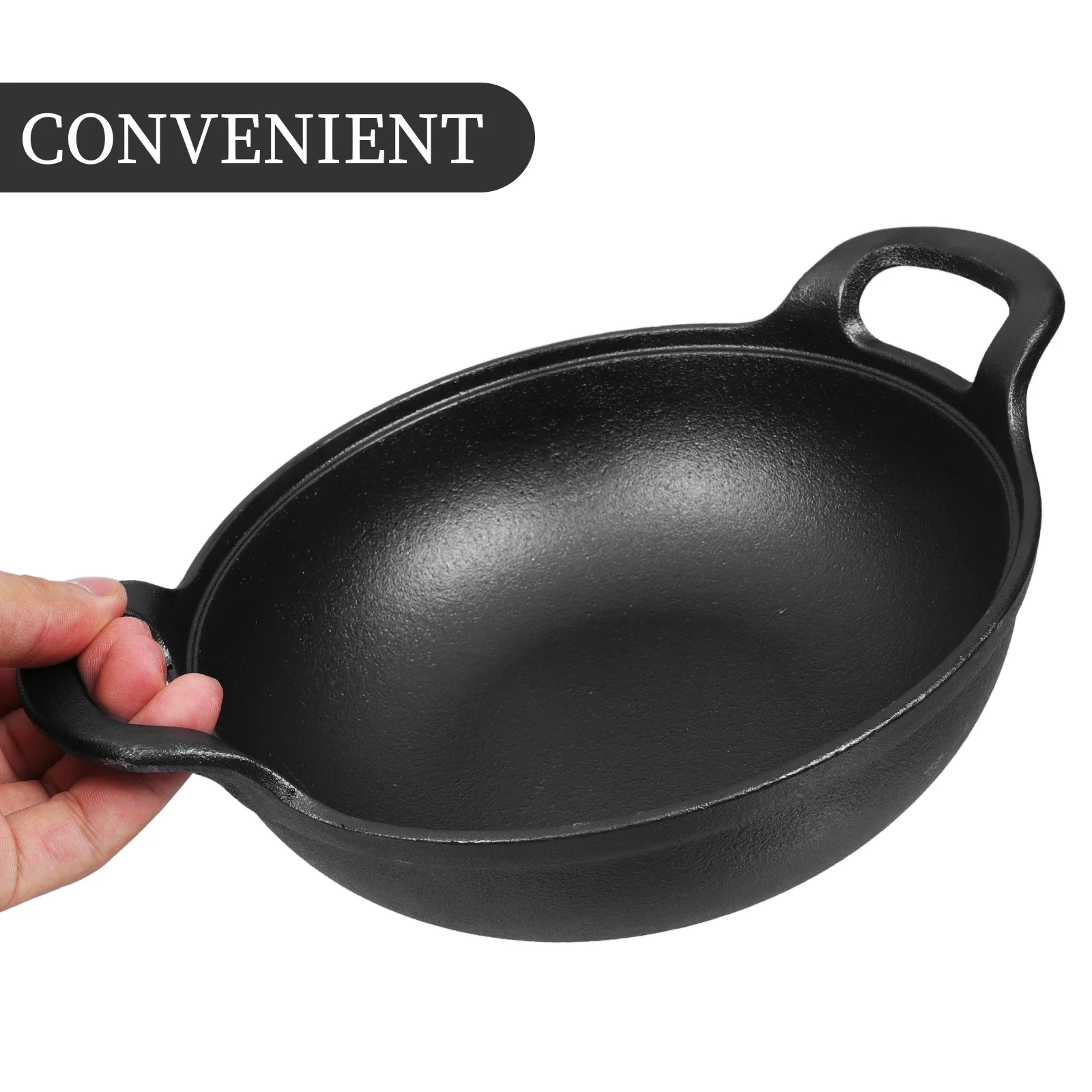 Cast Iron Pan Cook Oven Mini Skillet Camping Cooker Pot Hanging for Cooking Outdoor Saucepan Picnic Cookware Frying