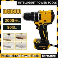 Fit Dewalt DCD800 2000RPM Cordless Impact Drill 1/2 Inch Brushless Electric Screwdriver Lithium Electric Tool For 20V Battery