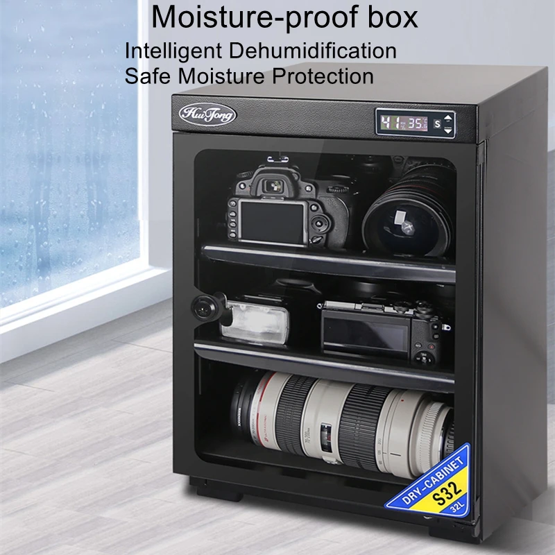 32L Digital Camera Moisture-proof Box Digital SLR Lens Drying Box Photography Camera Bag Drying Cabinet