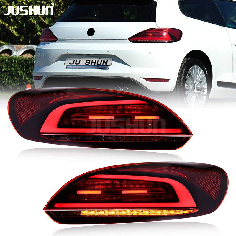 

JUSHUN for Volkswagen Scirocco LED Taillights Euro Tuning Sequential Animation DOT GPSR Certified Red Lens New Condition