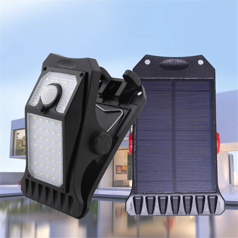 

LED Solar Garden Light Outdoor Clip-on Motion Sensing Light IP65 Waterproof Camping Light for Fence Deck Wall Camping Tent Patio