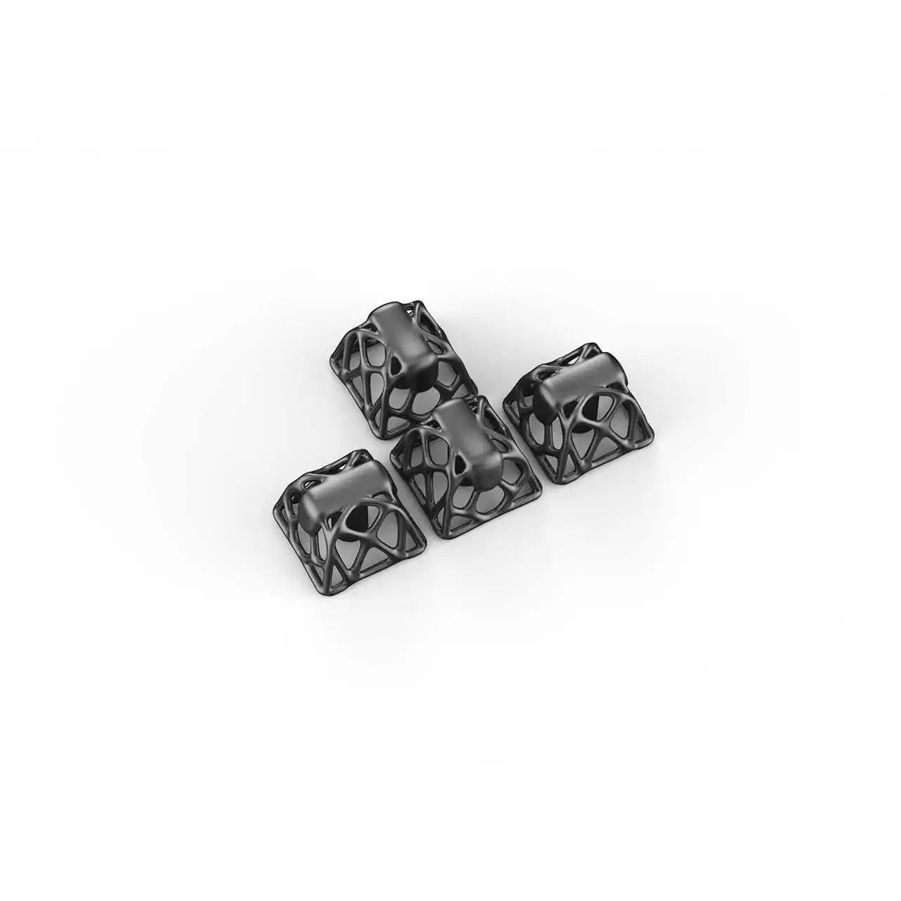 1 Set/4pcs Hollowed-out Resin KeyCaps, Cross shaft Arrow keys For Mechanical Keyboard Decor