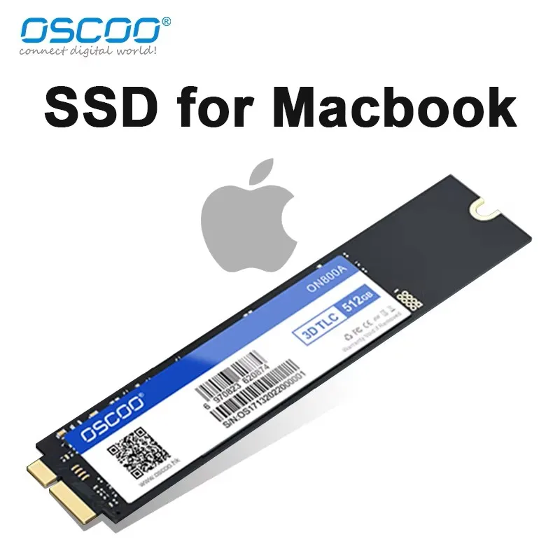 OSCOO SATA SSD para MacBook Air 2010 2011 A1369 A1370 disco duro interno de estado sólido 1TB de capacidad actualización Macbook Apple SSD