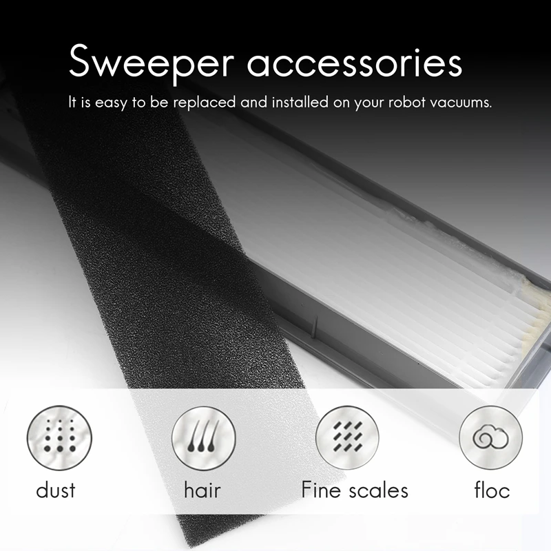 ABGG-Filter Sets Replacement For Ecovacs Deebot OZMO 920, 950, T5, T8 AIVI Robot Vacuums, 8-Pack