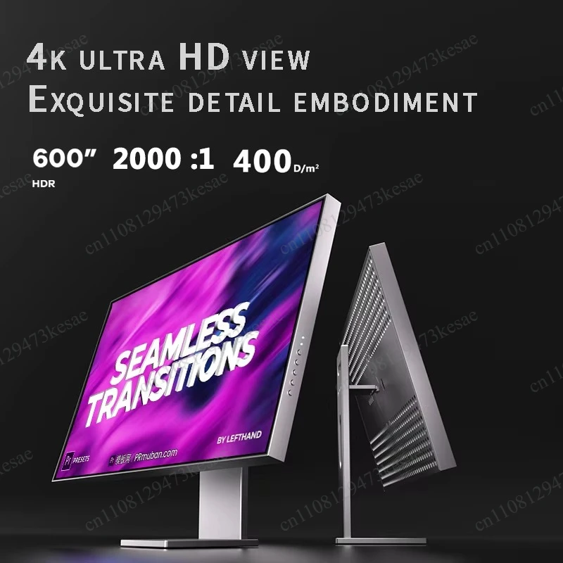 for 32 Inch 4K UHD Nano IPS Black Monitor HDR600 1ms 3840x2160 2000:1 Contrast Ergonomic Stand DCI-P3 Professional Display