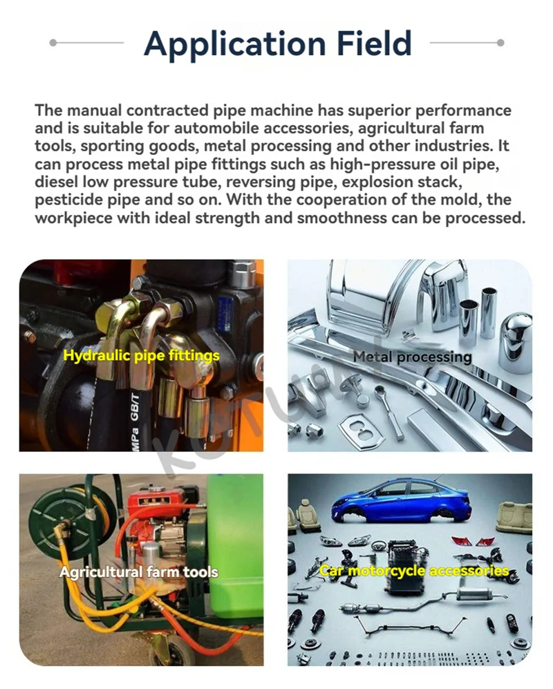 Hydraulic Hose Crimper Machine Household High Pressure Oil Pipe Explosion-proof Pipe Brake Pipe Crimping Machine with 8 molds