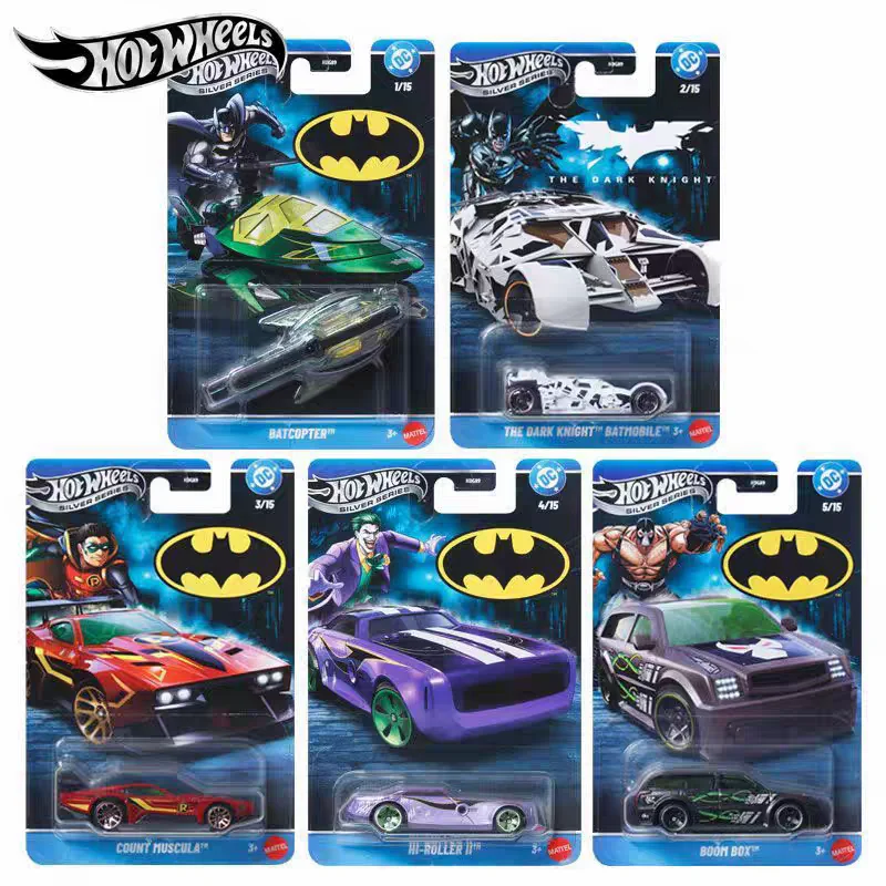

В наличии Hot Wheels Silver Label HDG89 Batman Series Литье под давлением Моделирование сплава Коллекция моделей автомобилей-сюрприз Модель автомобиля Игрушки