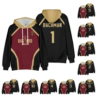 Anime Blue Lock Bastard Mulnchen sudaderas gráficas Isagi 11 Kaiser 10 Cosplay Munich Sudadera con capucha Harajuku sudadera jerseys con capucha