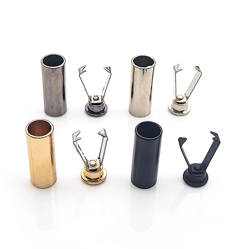 10 Uds. Hebillas de Metal para cerraduras de cordón de ropa, Clips de cola de sombrero, botones, hebillas de cola de cordón de suéter, accesorios de costura DIY