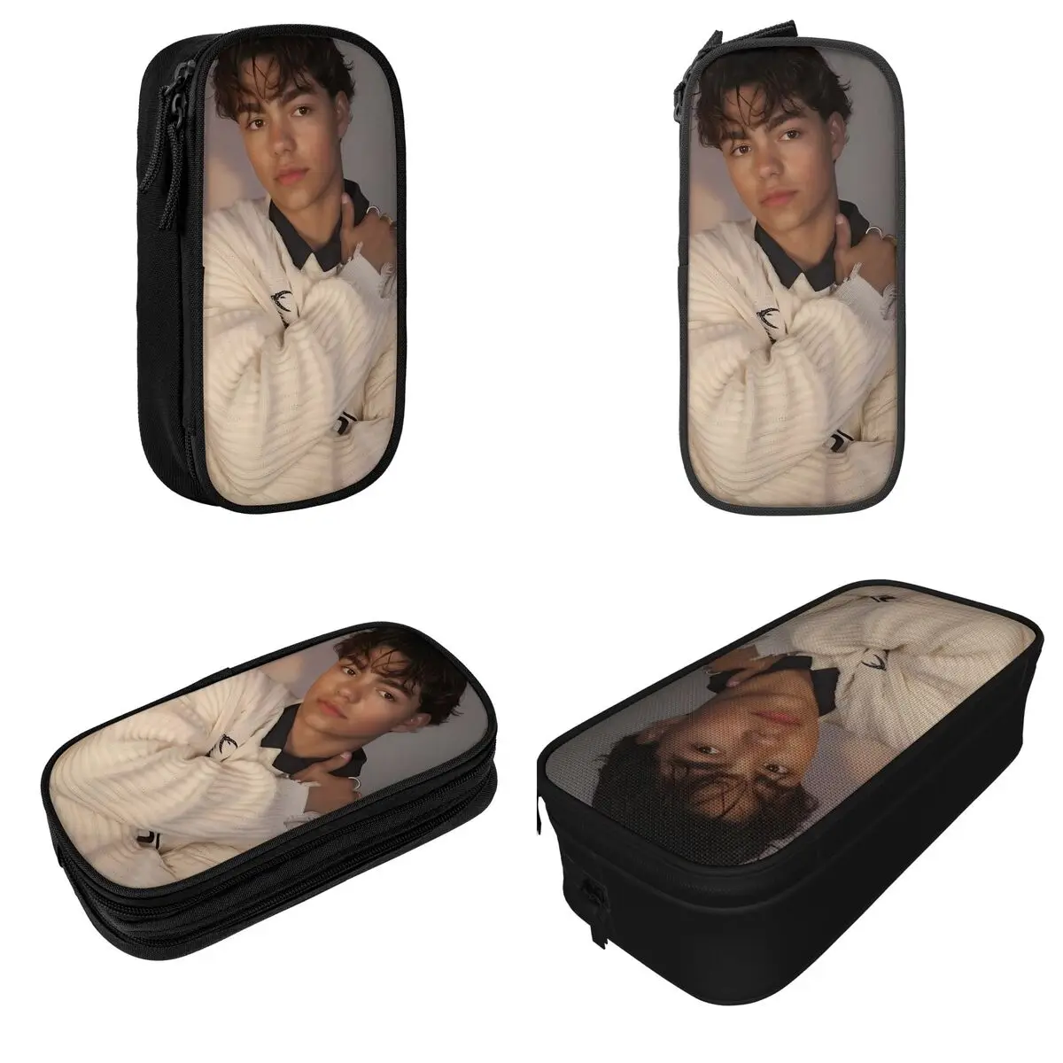 Malachi Barton الممثل مقلمة حامل القلم أكياس فتاة صبي سعة كبيرة اللوازم المدرسية هدية صندوق رصاص