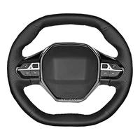 Funda de volante de coche personalizada For Peugeot E-208 2020 508 208 2019 2020 3008 4008 5008 2016-2019