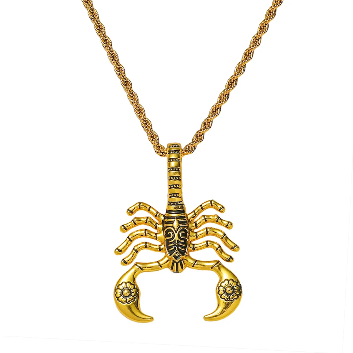 

Trend Punk Wind Scorpion Pendant Necklace Ice Chain Men's Pendant Jewelry