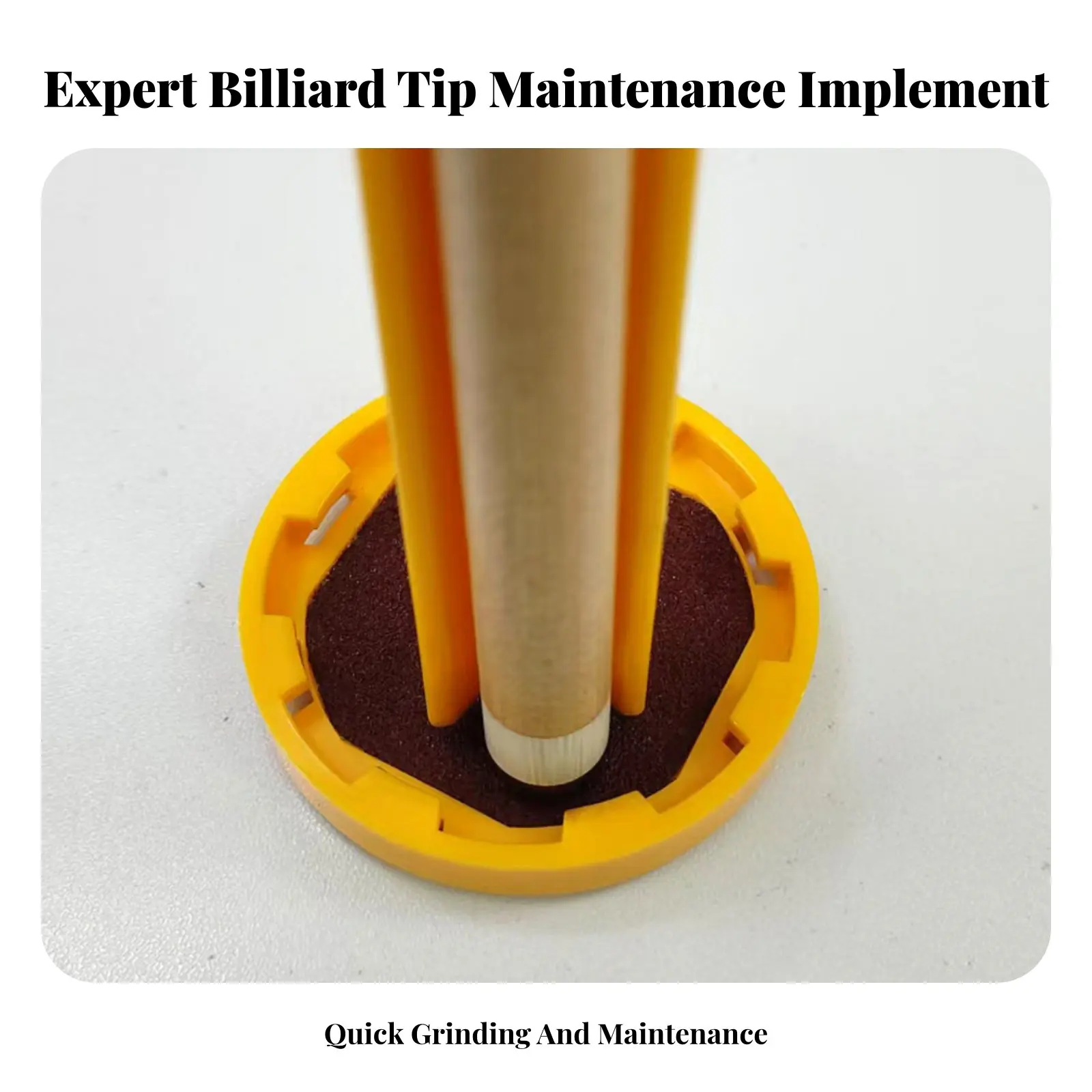 

Инструмент для обработки наконечников кия Umbrella Cue Tip Scuffer: легкий, портативный, простой в использовании, аксессуар для бильярда