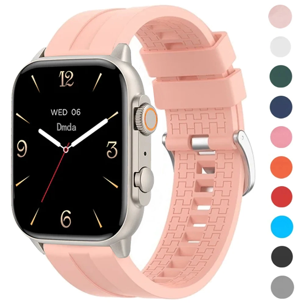 22mm 20mm 교체용 실리콘 스트랩 (콜미 C81 M42 시계줄, 콜미 P71 P73 P68 V70 V73 C61 I31 i28 울트라 스포츠 팔찌)