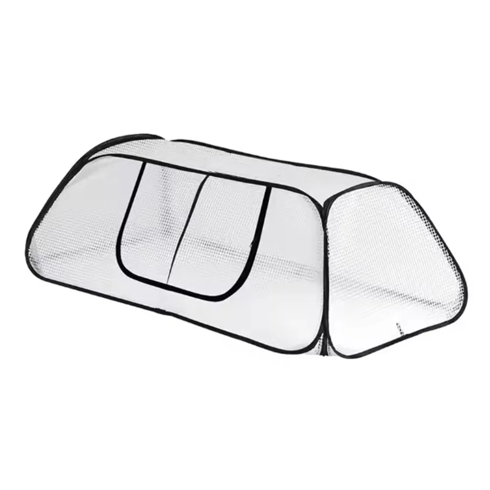 Clear PVC Garden Mesh Plant Cover Plant Protector Waterproof Greenhouse Cover Folding Insect Bird Barrier Plant Protector Cage