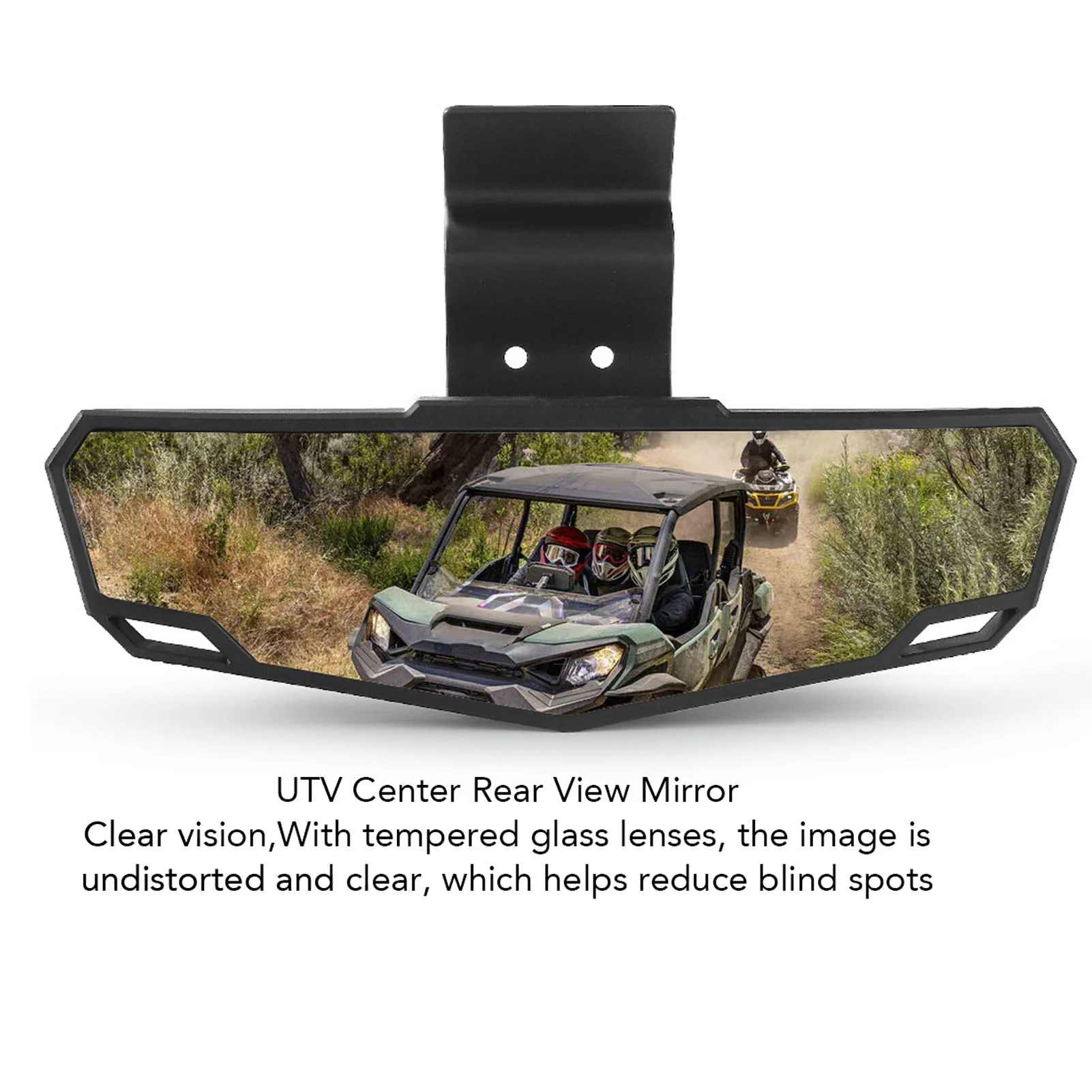 Espelho retrovisor central utv, espelho central convexo amplo e transparente, substituição para polaris ranger xp 1000 ranger xp 1000 crew