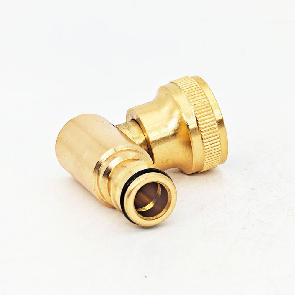 90 Degree Brass Swivel Water Hose Adapter 3 4 Inch Tap Connector Garden Irrigation Pipe Fitting Anti Accessory