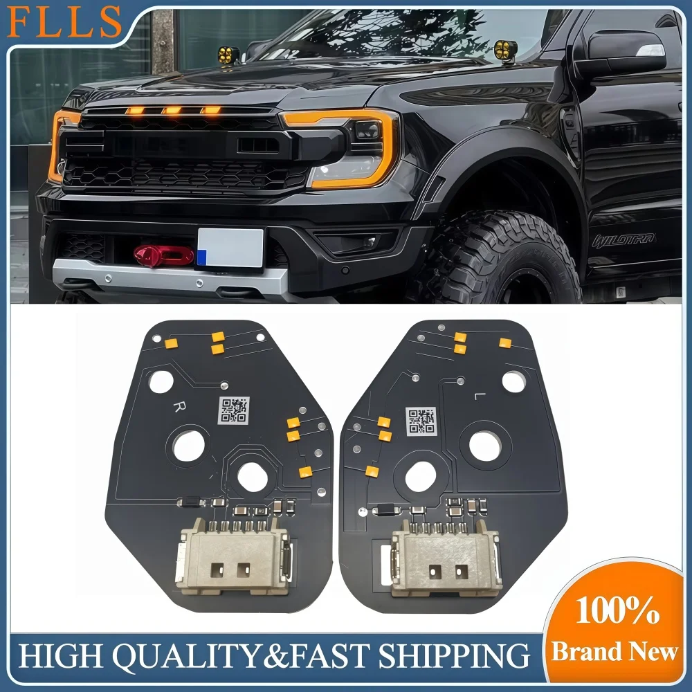 

For Ford Ranger T9 Raptor Lariat Wildtrak 2023 2024 Matrix Headlight Daylight DRL LED Chip Boards Daytime Running Light Module